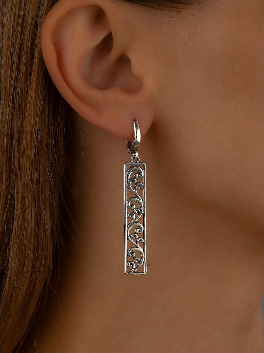 Серьги из серебра в "Этно"  стиле 2361