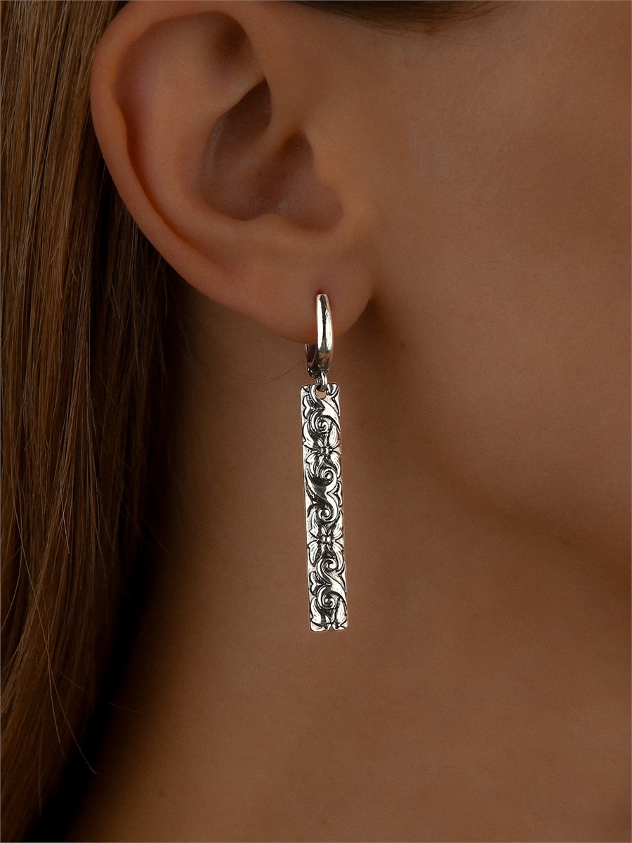 Серьги из серебра в "Этно"  стиле 2422