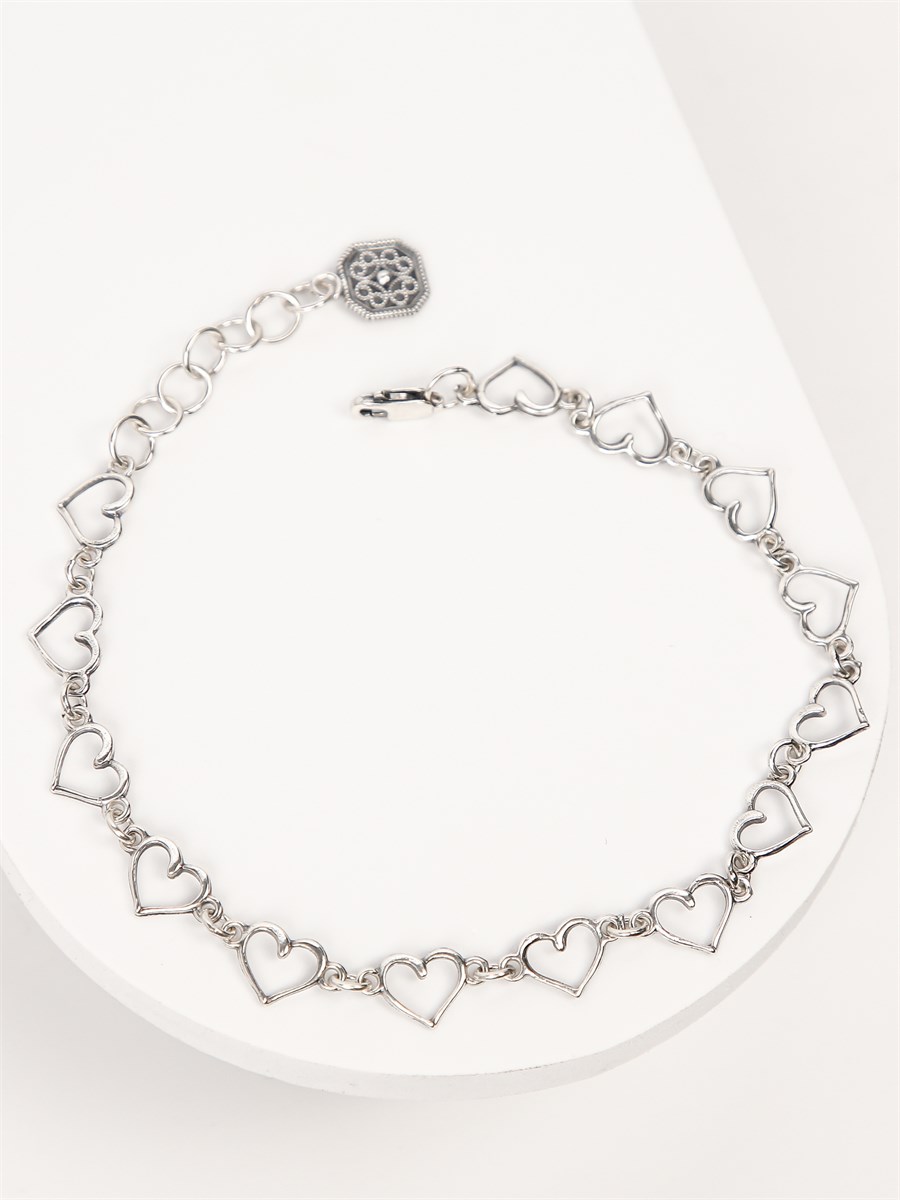 Браслет на ногу Сердечки 2029