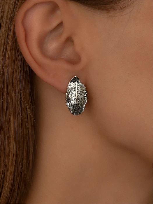 Серьги из серебра "Перо" 2377