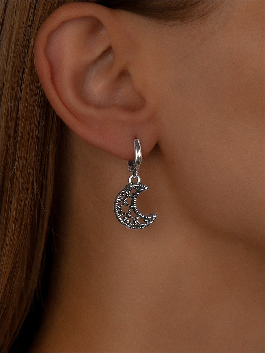 Серьги из серебра с филигранью 3147