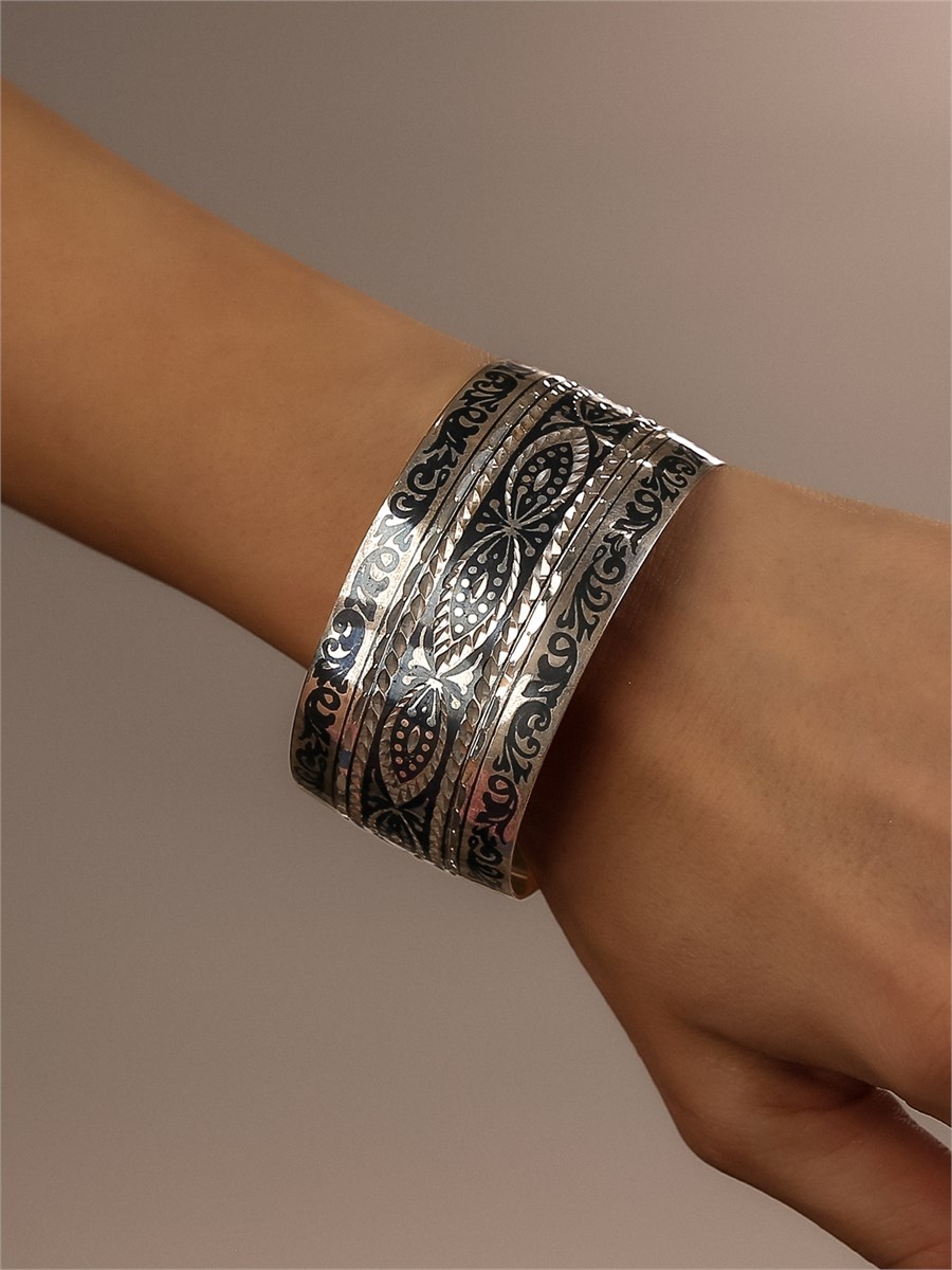 Браслет из серебра с чернением 2211