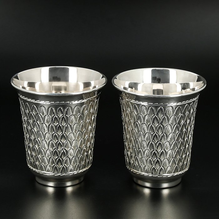 Серебряные стаканы 150 мл (2 персоны) - фото 4768