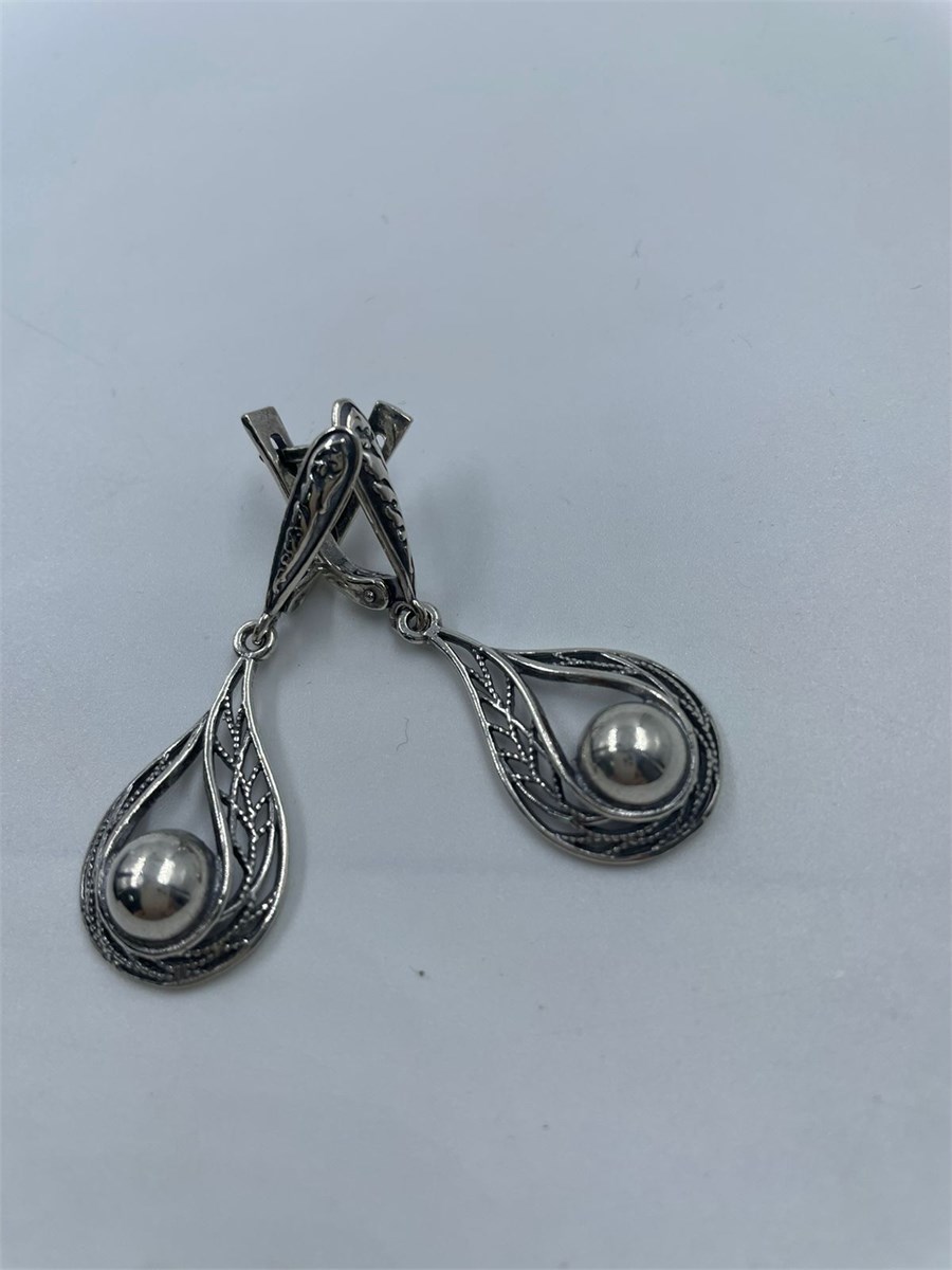 Серьги из серебра 2378 - фото 8064