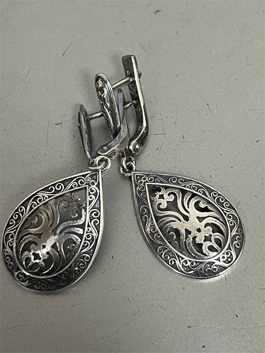 Серьги из серебра 2385 - фото 8071