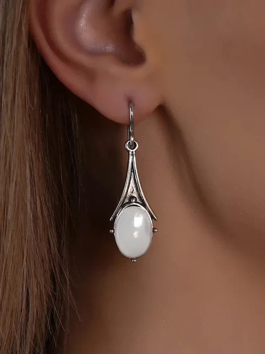 Серьги из серебра с перламутром 2026