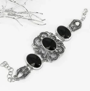 Браслет из серебра с агатом арт.1124 1124