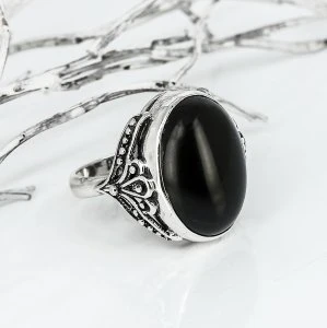Кольцо из серебра с агатом арт.1128 1128