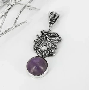 Кулон из серебра с аметистом арт.1133 1133