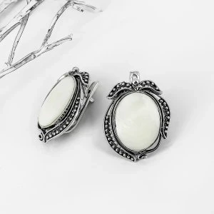 Серьги из серебра с перламутром арт.1146 1146
