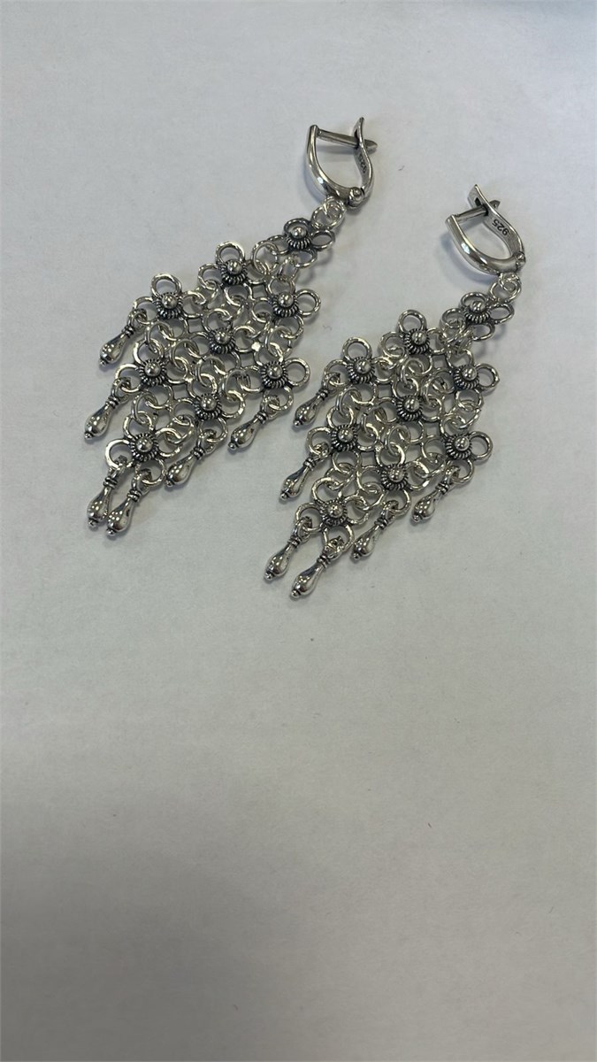 Серьги из серебра 2978 - фото 8517
