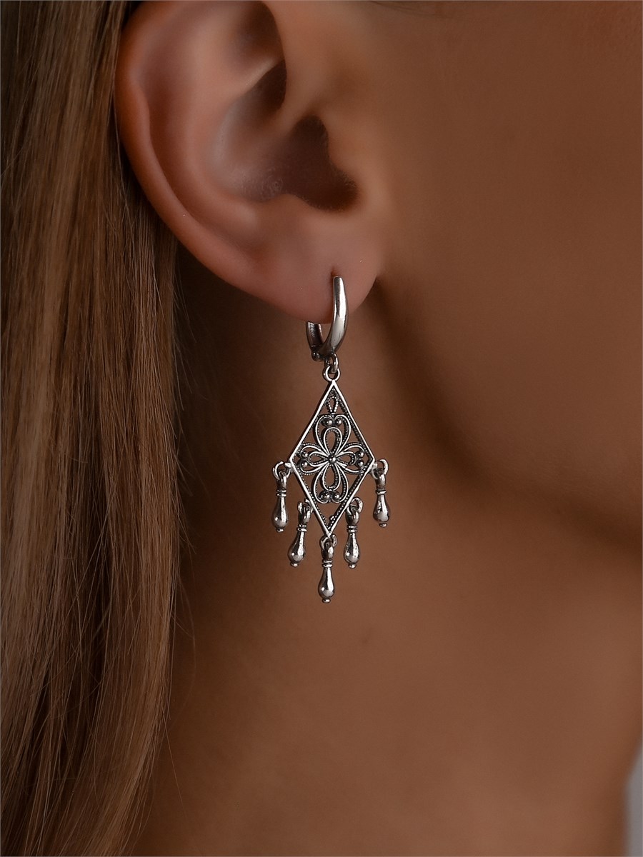 Серьги из серебра 2333 - фото 8765
