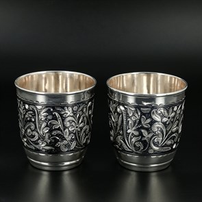 Серебряные стаканы 180 мл (2 персоны)