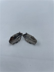 Серьги из серебра "Перо" 2377