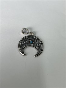 Кулон из серебра с бирюзой 2322