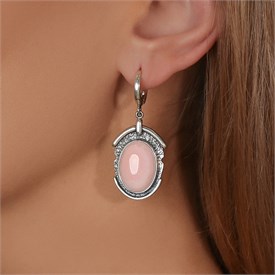 Серьги из серебра с кораллом 2467