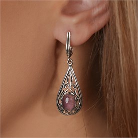 Серьги из серебра с аметистом 2549