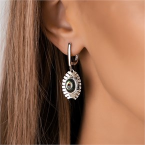 Серьги из серебра с гелиотисом 2710