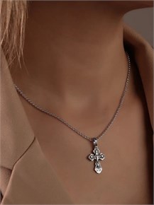 Серебряный крестик 1406