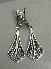 Серьги из серебра в "Этно"  стиле 2384