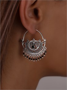 Серьги из серебра с агатом арт.3002 3002