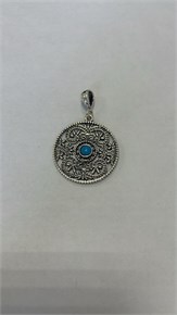 Кулон из серебра с бирюзой 2968