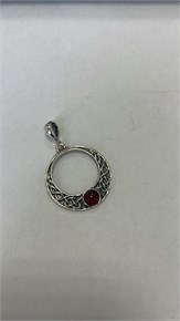 Кулон из серебра с сердоликом 3033