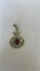 Кулон из серебра с сердоликом 3064
