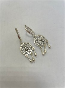 Серьги из серебра в этно стиле 2946