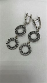 Серьги из серебра в "Этно"  стиле 3039