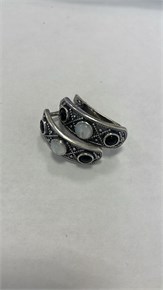 Серьги с агатом и лунным камнем 2983
