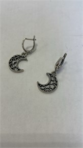 Серьги из серебра с филигранью 3147