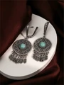 Серьги из серебра с бирюзой 2356