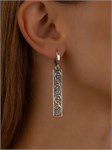 Серьги из серебра в "Этно"  стиле 2361