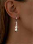 Серьги из серебра в "Этно"  стиле 2366