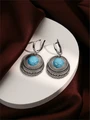 Серьги из серебра с бирюзой 2368