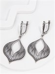 Серьги из серебра с филигранью 2393