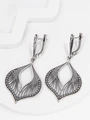 Серьги из серебра с филигранью 2393