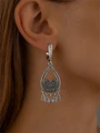 Серьги из серебра в этно стиле 2401