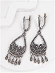 Серьги из серебра в этно стиле 2401