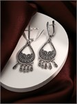 Серьги из серебра в этно стиле 2401