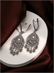Серьги из серебра этно Кубачи 2403