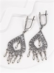 Серьги из серебра с филигранью 2410