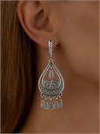 Серьги из серебра 2411 - фото 10054