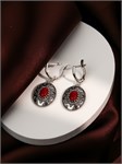 Серьги из серебра с кораллом 2432