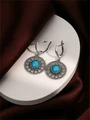 Серьги из серебра с бирюзой 2444