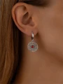 Серьги из серебра с кораллом 2448