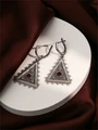 Серьги из серебра с сердоликом 2463
