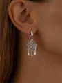 Серьги из серебра в этно стиле 2946