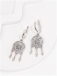 Серьги из серебра в этно стиле 2946